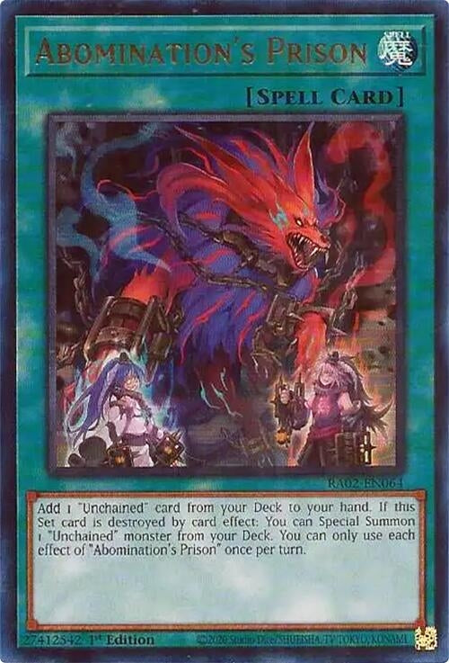 Image for Abomination's Prison (UR) (25th Anniversary Rarity Collection II) (RA02-EN064) - YuGiOh