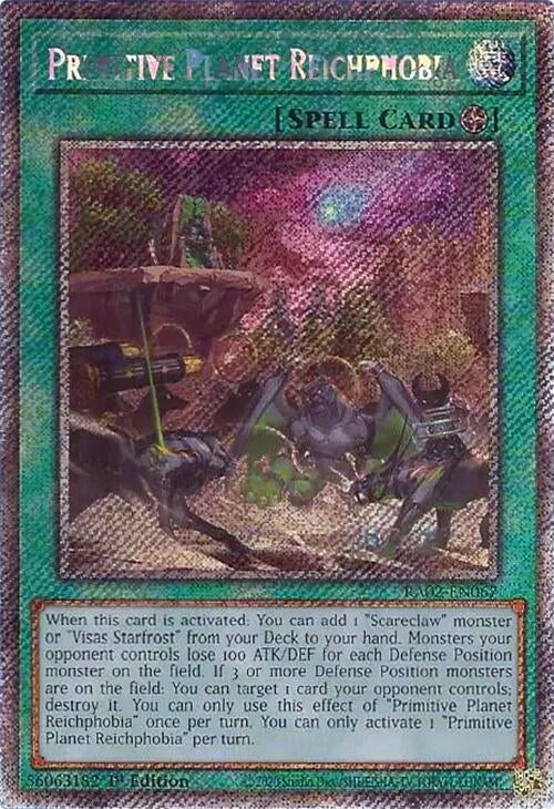 Image for Primitive Planet Reichphobia (Platinum Secret Rare) (25th Anniversary Rarity Collection II) (RA02-EN067) - YuGiOh