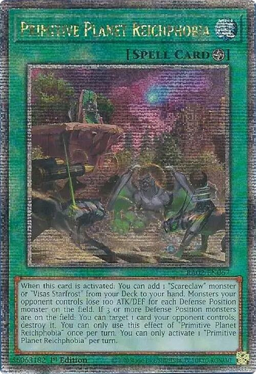 Image for Primitive Planet Reichphobia (Quarter Century Secret Rare) (25th Anniversary Rarity Collection II) (RA02-EN067) - YuGiOh