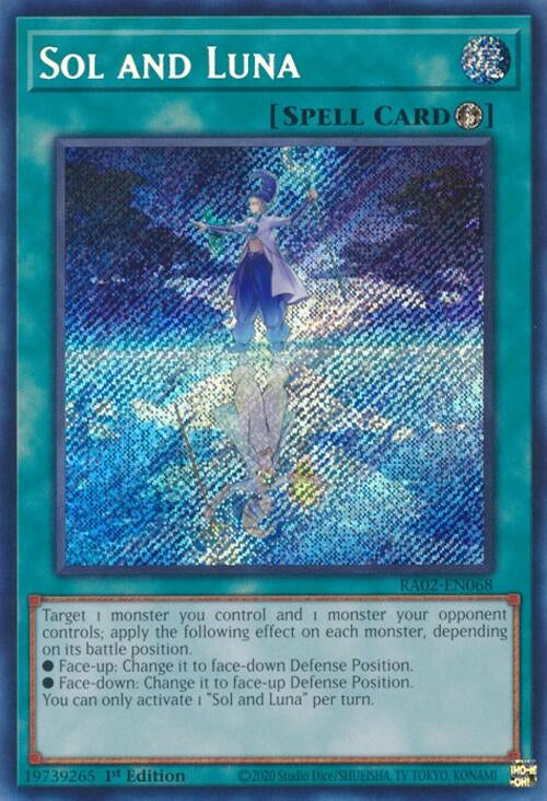 Image for Sol and Luna (Secret Rare) (25th Anniversary Rarity Collection II) (RA02-EN068) - YuGiOh