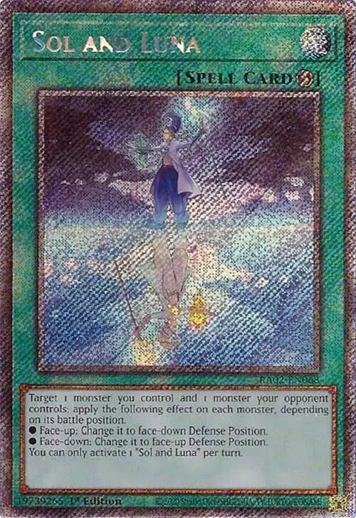 Image for Sol and Luna (Platinum Secret Rare) (25th Anniversary Rarity Collection II) (RA02-EN068) - YuGiOh