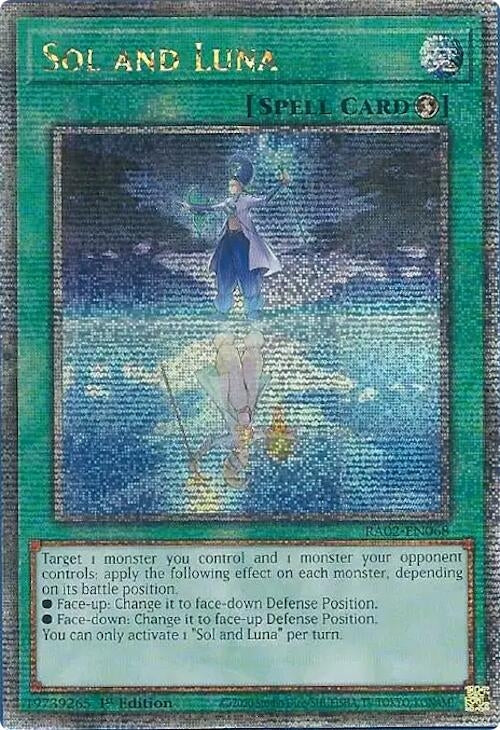 Image for Sol and Luna (Quarter Century Secret Rare) (25th Anniversary Rarity Collection II) (RA02-EN068) - YuGiOh