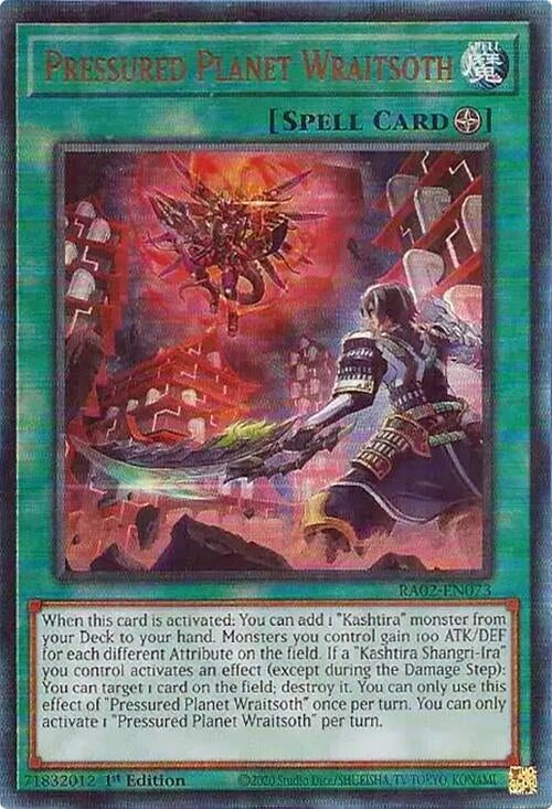Image for Pressured Planet Wraitsoth (PUR) (25th Anniversary Rarity Collection II) (RA02-EN073) - YuGiOh