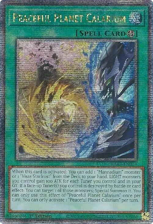 Image for Peaceful Planet Calarium (Quarter Century Secret Rare) (25th Anniversary Rarity Collection II) (RA02-EN074) - YuGiOh
