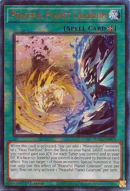 Image for Peaceful Planet Calarium (PUR) (25th Anniversary Rarity Collection II) (RA02-EN074) - YuGiOh