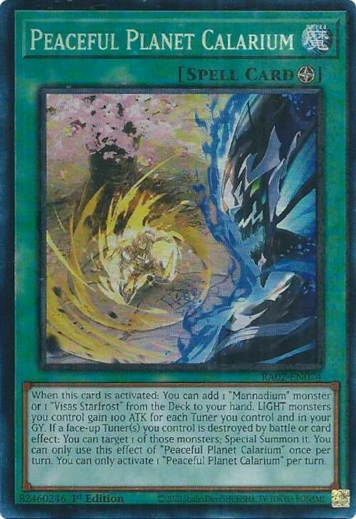 Image for Peaceful Planet Calarium (PCR) (25th Anniversary Rarity Collection II) (RA02-EN074) - YuGiOh