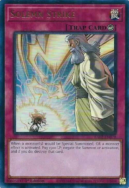 Image for Solemn Strike (UR) (25th Anniversary Rarity Collection II) (RA02-EN079) - YuGiOh