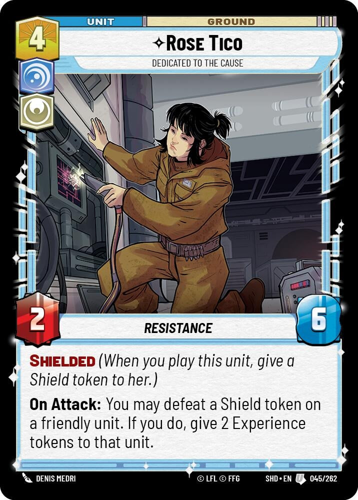Image for Rose Tico - Dedicated to the Cause (Shadows of the Galaxy) (045/262) - Star Wars: Unlimited