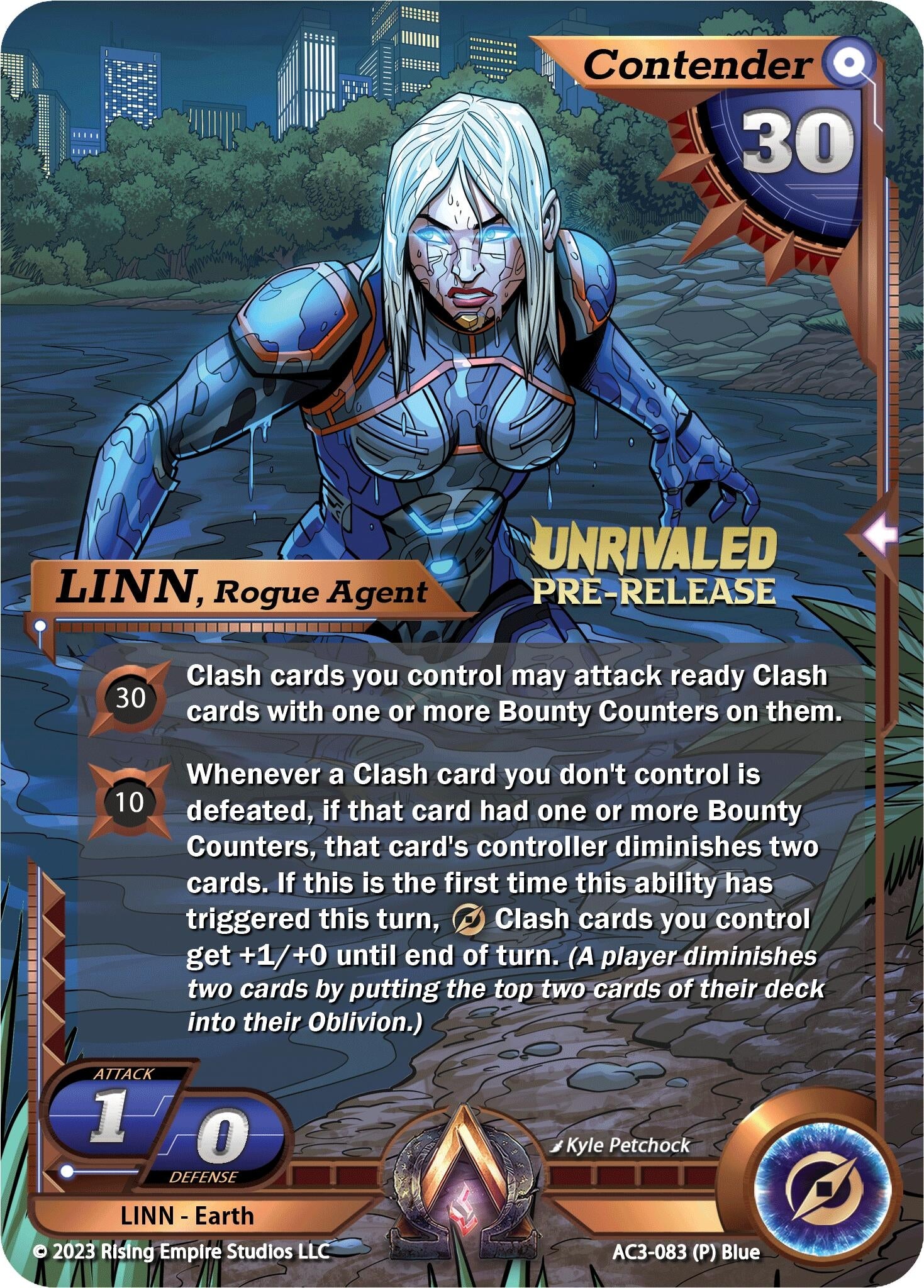 Image for LINN, Rogue Agent (Pre-Release) (Unrivaled) (AC3-083) - Alpha Clash