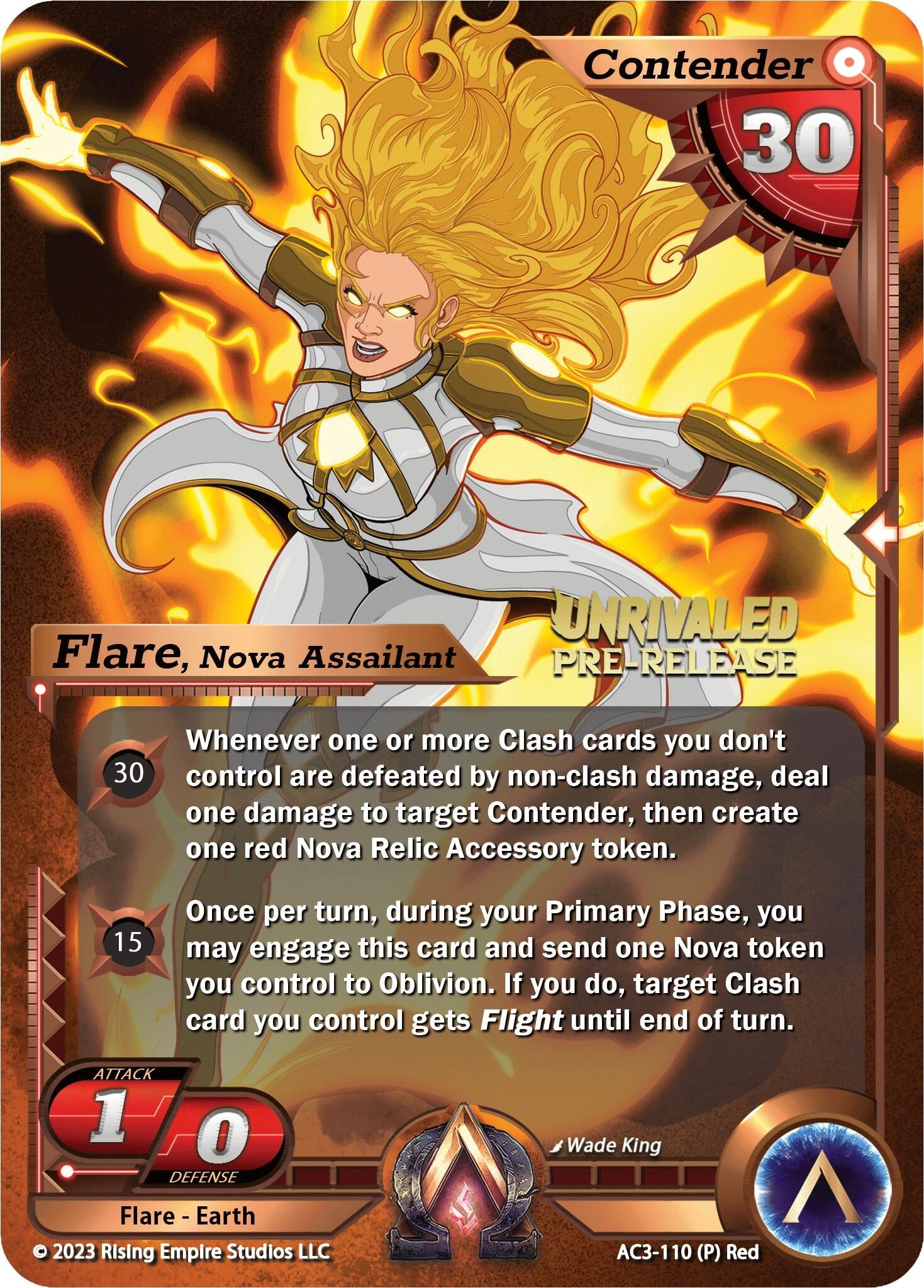 Image for Flare, Nova Assailant (Pre-Release) (Unrivaled) (AC3-110) - Alpha Clash