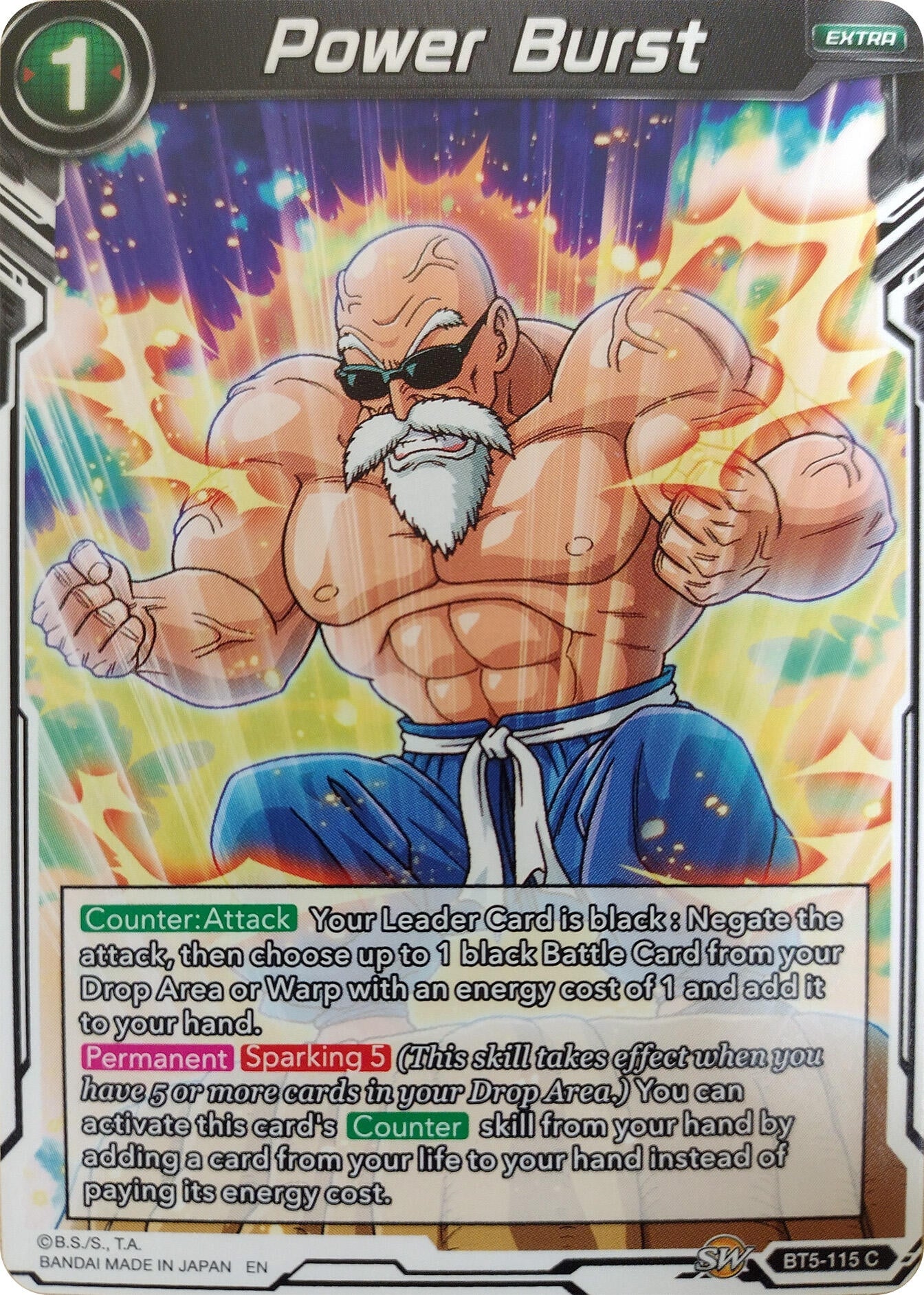 Image for Power Burst (Reprint) (Critical Blow) (BT5-115) - Dragon Ball Super: Masters