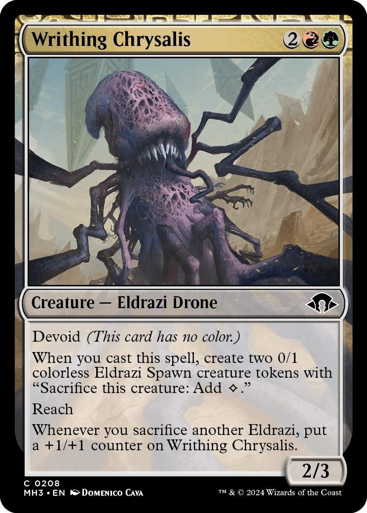 Image for Writhing Chrysalis (Modern Horizons 3) (208) - Magic: The Gathering