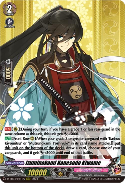 Image for Izuminokami Kanesada Kiwame (D-TB04: Touken Ranbu ONLINE 2023) (D-TB04/011EN) - Cardfight Vanguard
