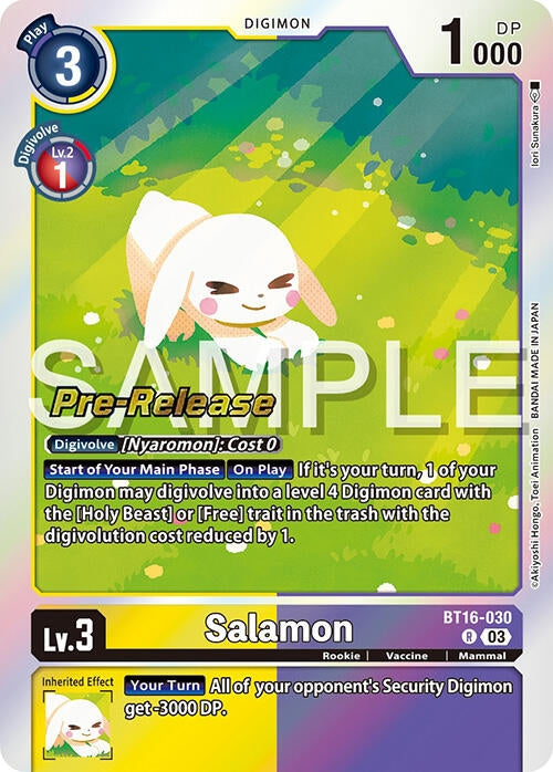 Image for Salamon (BT16_PR) (BT16-030 R) - Digimon Card Game