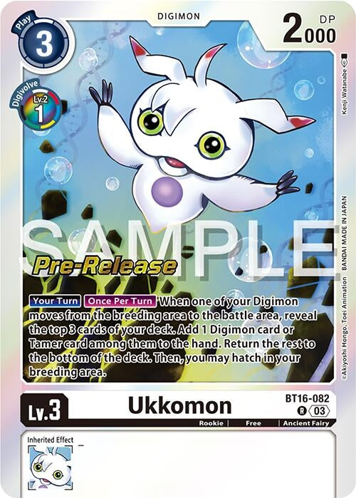Image for Ukkomon (BT16_PR) (BT16-082 R) - Digimon Card Game