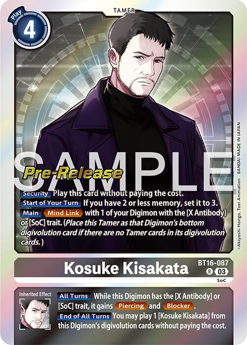 Image for Kosuke Kisakata (BT16_PR) (BT16-087 R) - Digimon Card Game