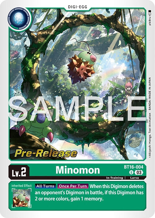 Image for Minomon (BT16_PR) (BT16-004 U) - Digimon Card Game