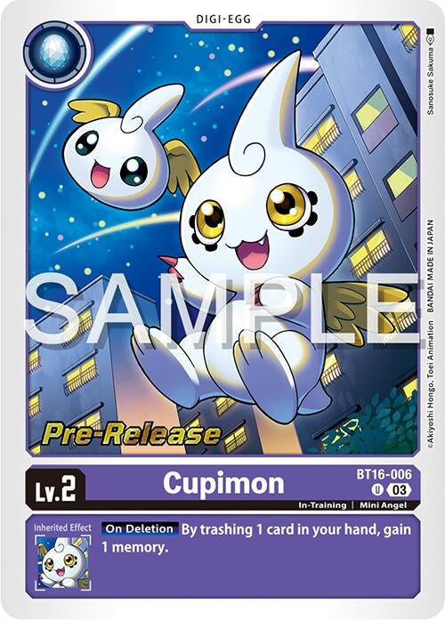 Image for Cupimon (BT16_PR) (BT16-006 U) - Digimon Card Game
