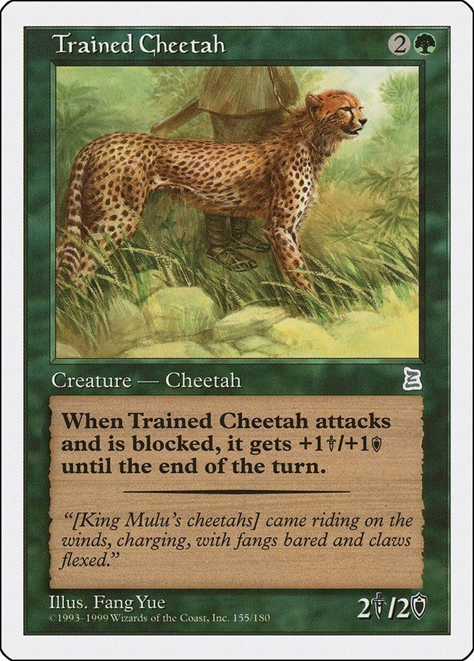 Image for Trained Cheetah (Portal Three Kingdoms) (155) - Magic: The Gathering