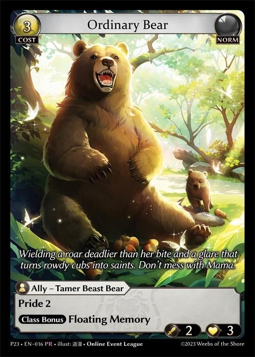 Image for Ordinary Bear (Promotional Cards) (016) - Grand Archive TCG