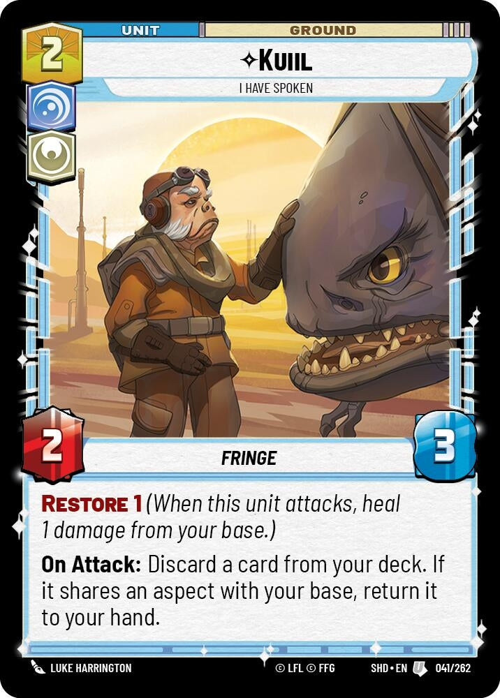Image for Kuiil - I Have Spoken (Shadows of the Galaxy) (041/262) - Star Wars: Unlimited