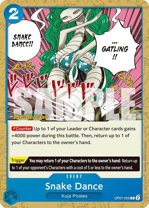 Image for Snake Dance (500 Years in the Future Pre-Release Cards) (OP07-055) - One Piece Card Game