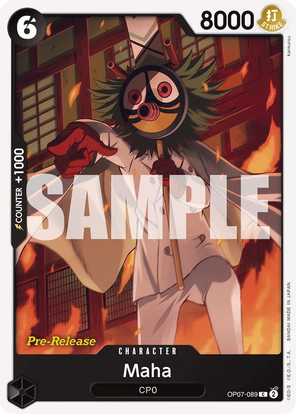 Image for Maha (500 Years in the Future Pre-Release Cards) (OP07-089) - One Piece Card Game