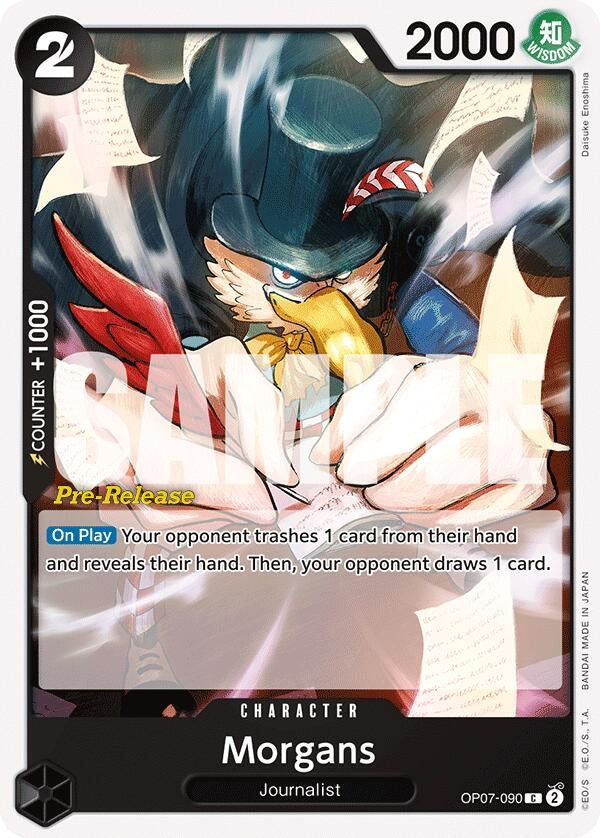 Image for Morgans (500 Years in the Future Pre-Release Cards) (OP07-090) - One Piece Card Game