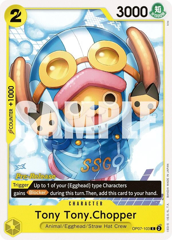 Image for Tony Tony.Chopper (103) (500 Years in the Future Pre-Release Cards) (OP07-103) - One Piece Card Game
