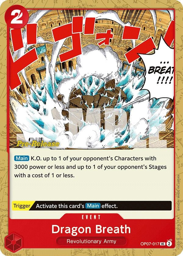 Image for Dragon Breath (500 Years in the Future Pre-Release Cards) (OP07-017) - One Piece Card Game