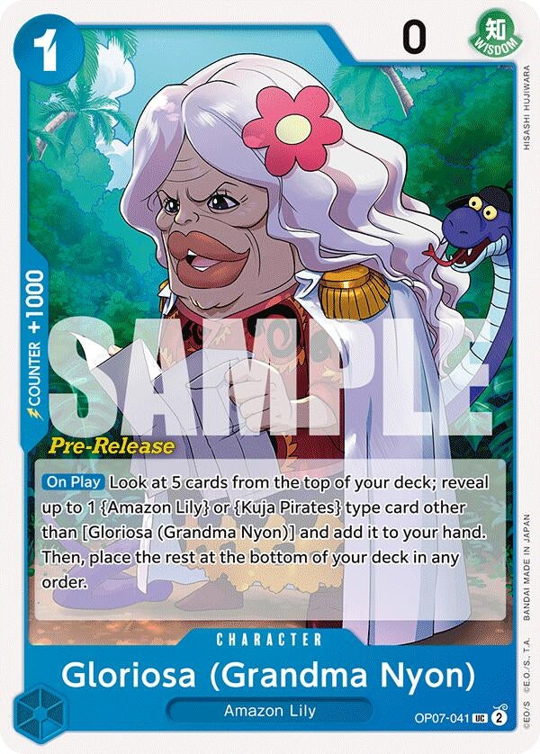 Image for Gloriosa (Grandma Nyon) (500 Years in the Future Pre-Release Cards) (OP07-041) - One Piece Card Game