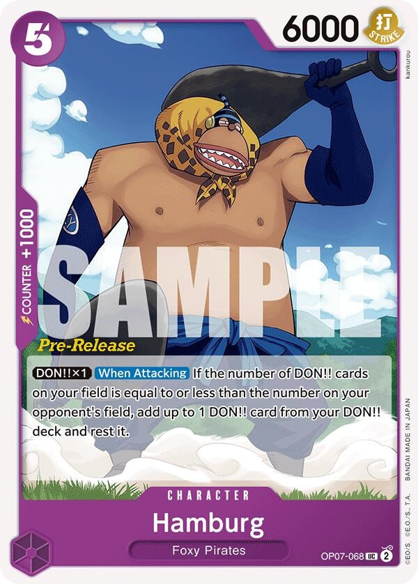Image for Hamburg (500 Years in the Future Pre-Release Cards) (OP07-068) - One Piece Card Game