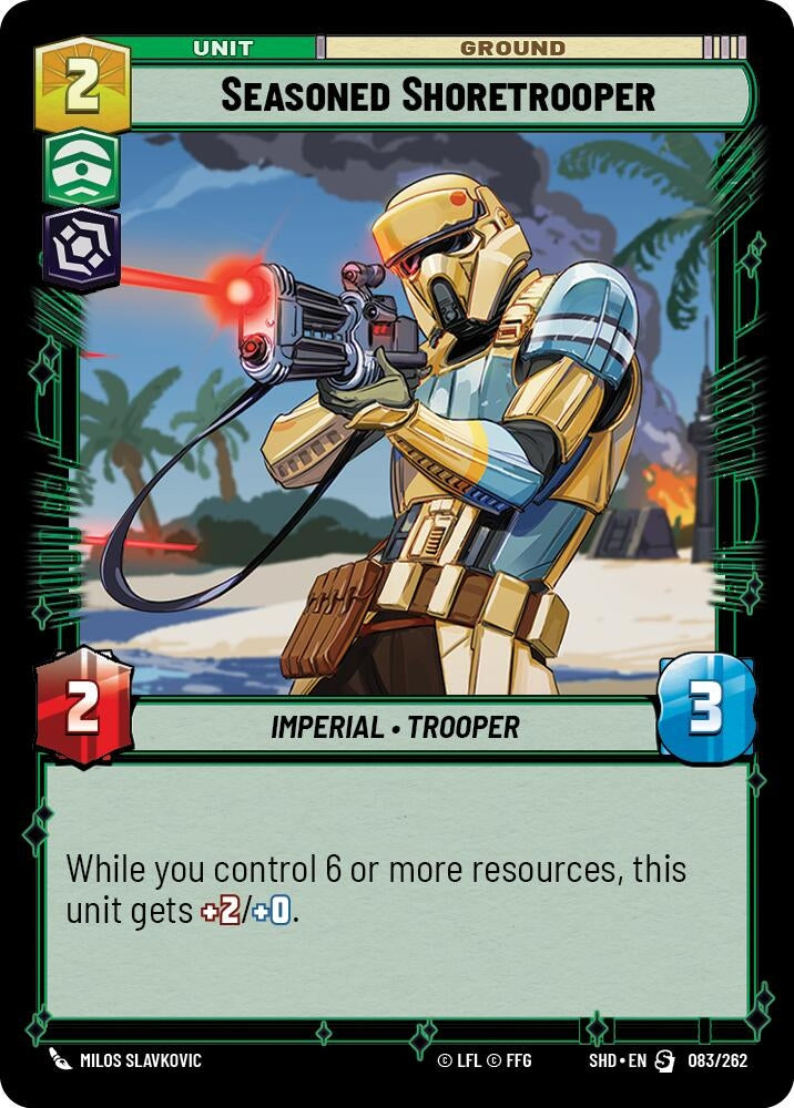 Image for Seasoned Shoretrooper (Shadows of the Galaxy) (083/262) - Star Wars: Unlimited