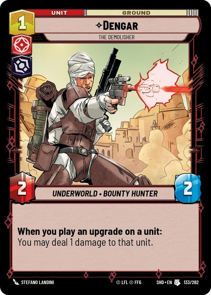 Image for Dengar - The Demolisher (Shadows of the Galaxy) (133/262) - Star Wars: Unlimited