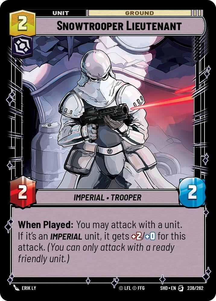Image for Snowtrooper Lieutenant (Shadows of the Galaxy) (236/262) - Star Wars: Unlimited