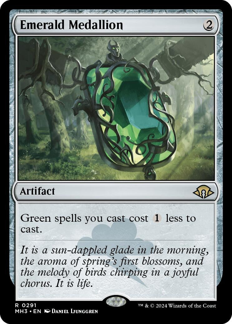 Image for Emerald Medallion (Modern Horizons 3) (291) - Magic: The Gathering