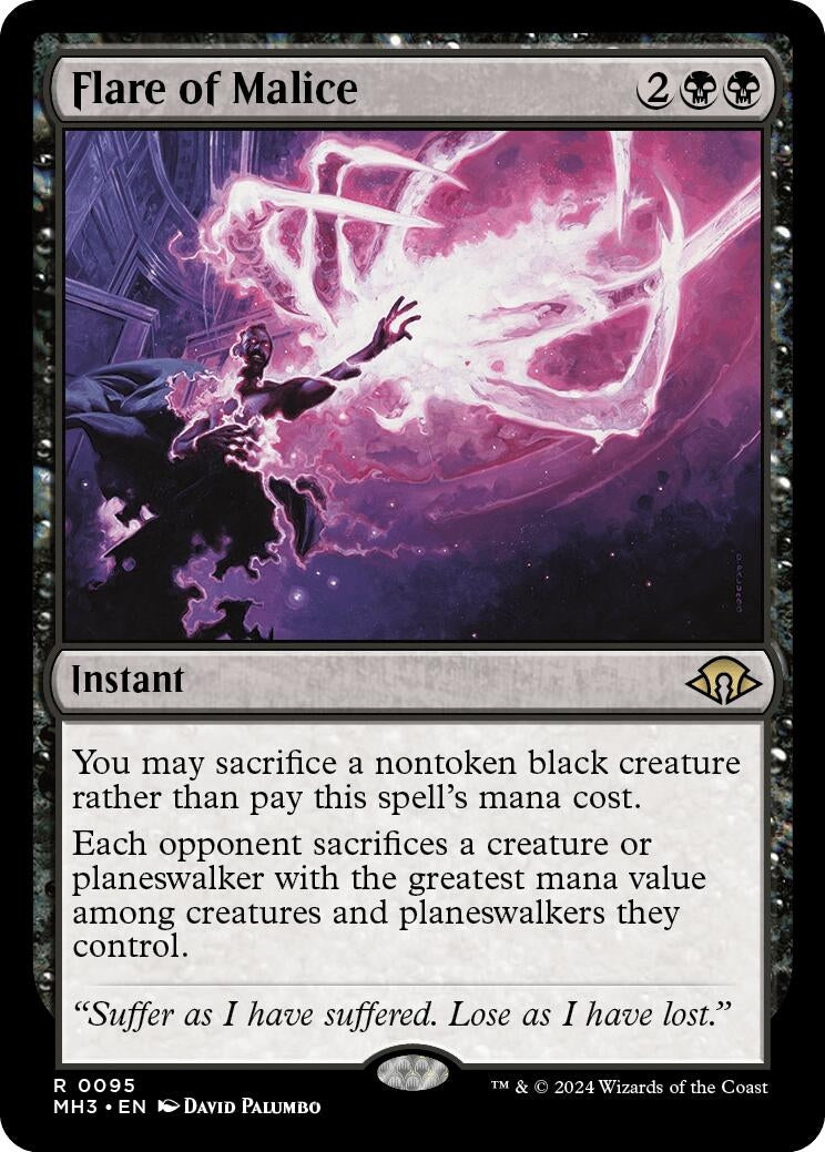 Image for Flare of Malice (Modern Horizons 3) (95) - Magic: The Gathering