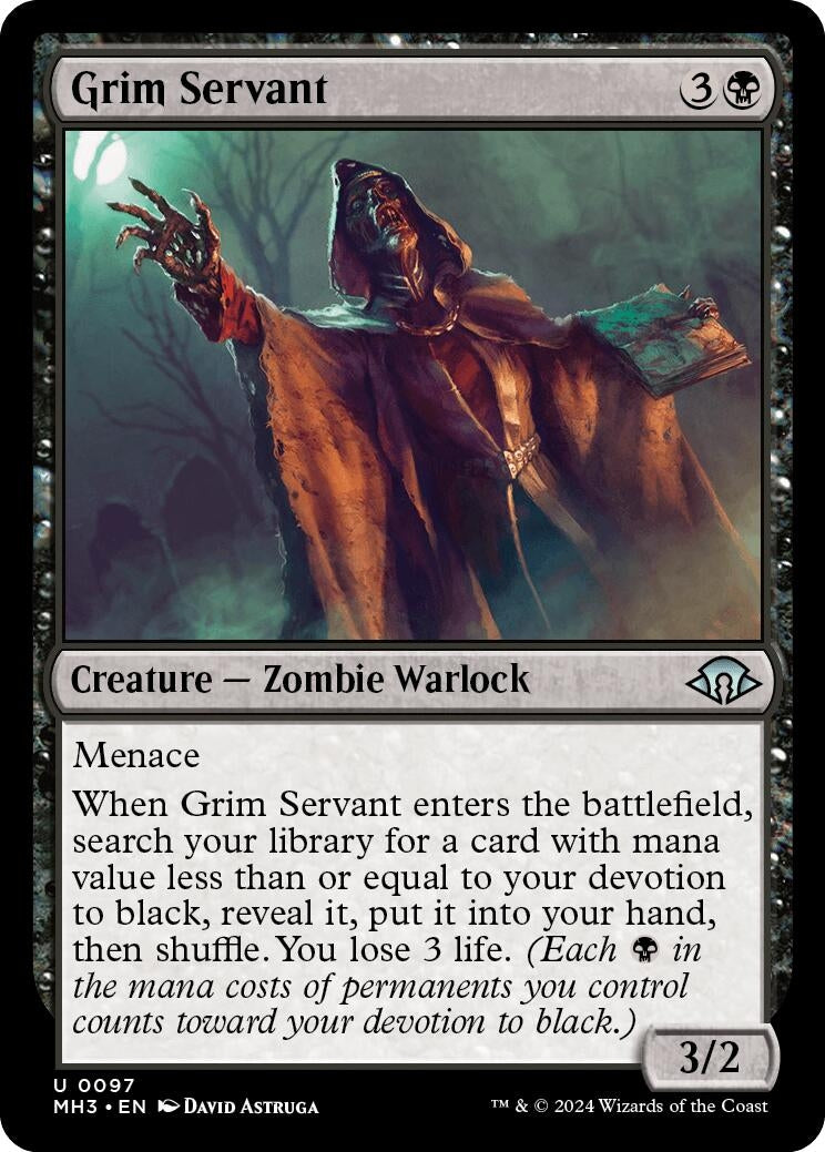 Image for Grim Servant (Modern Horizons 3) (97) - Magic: The Gathering
