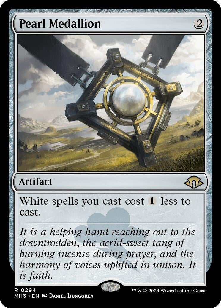 Image for Pearl Medallion (Modern Horizons 3) (294) - Magic: The Gathering