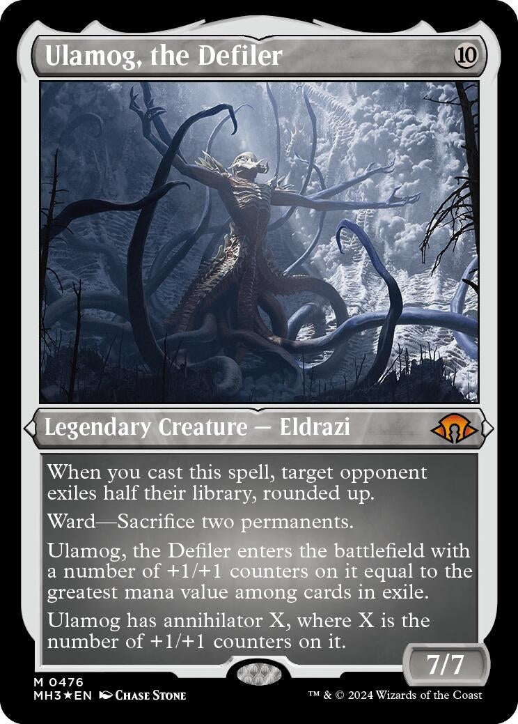Image for Ulamog, the Defiler (Foil Etched) (Modern Horizons 3) (476) - Magic: The Gathering