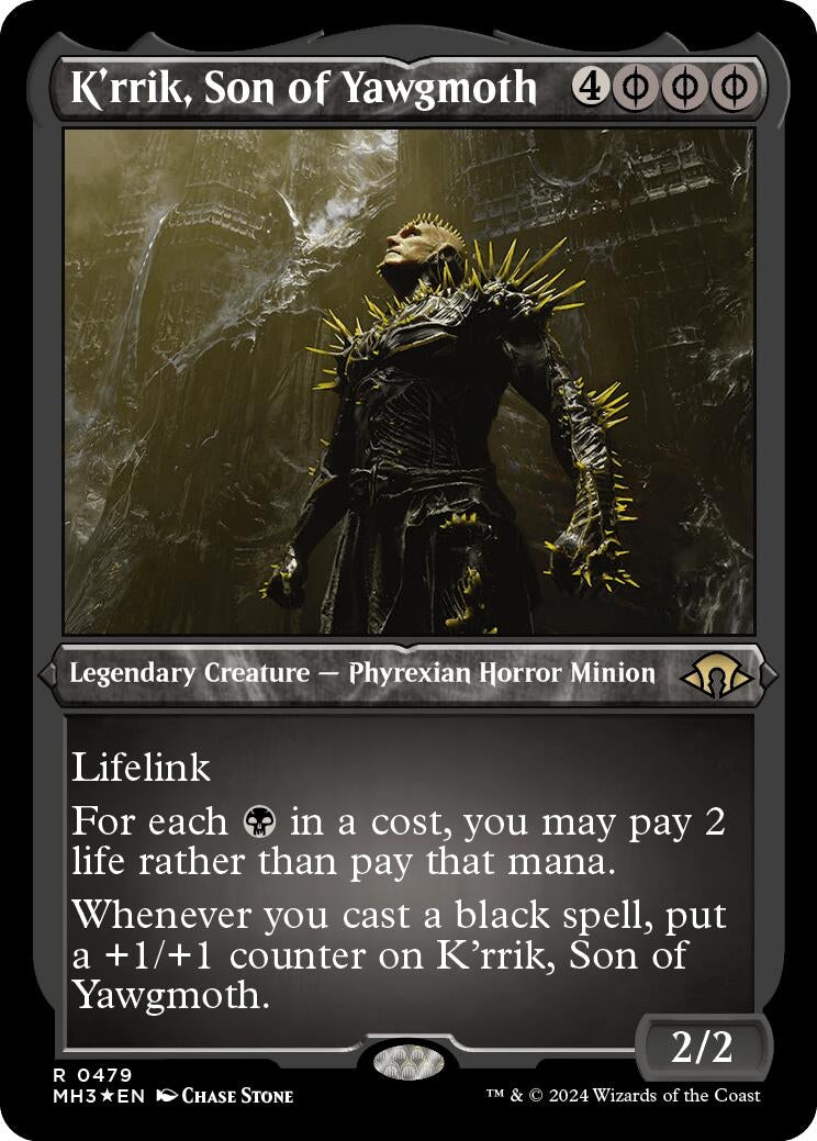 Image for K'rrik, Son of Yawgmoth (Foil Etched) (Modern Horizons 3) (479) - Magic: The Gathering