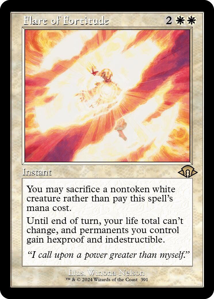 Image for Flare of Fortitude (Retro Frame) (Modern Horizons 3) (391) - Magic: The Gathering