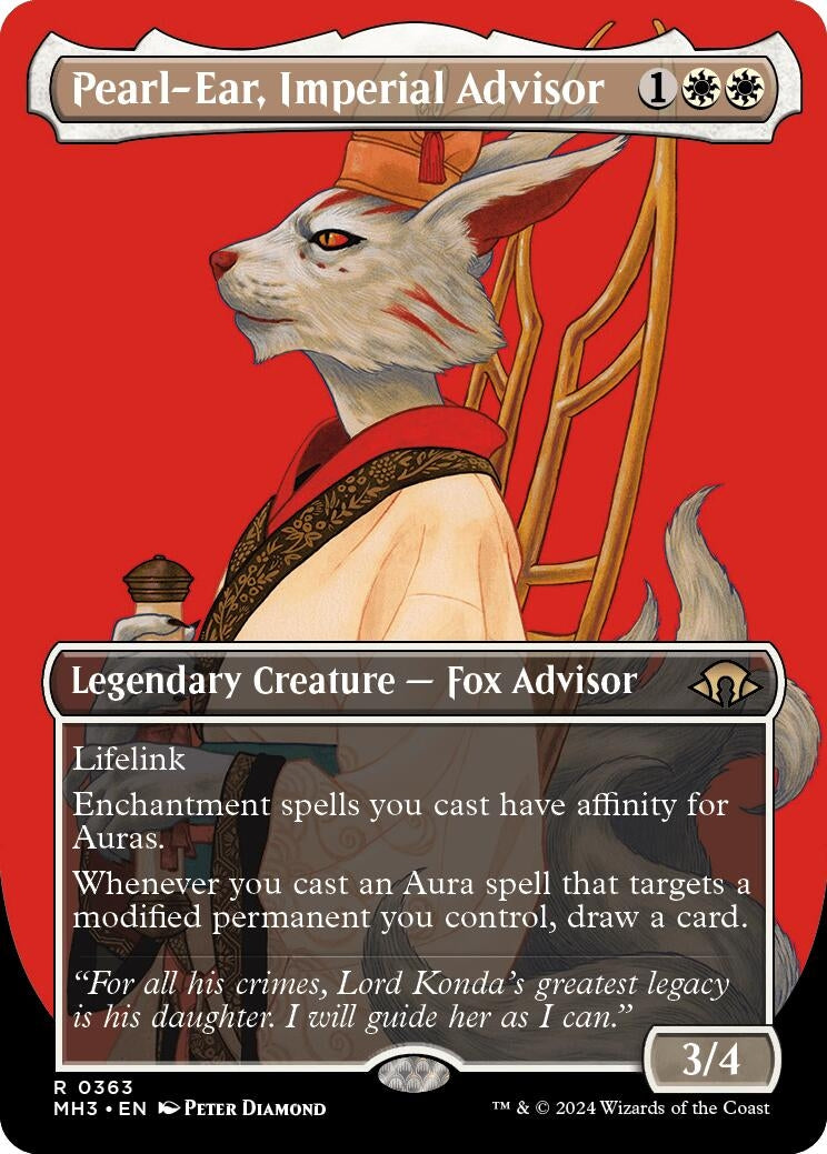 Image for Pearl-Ear, Imperial Advisor (Borderless) (Modern Horizons 3) (363) - Magic: The Gathering