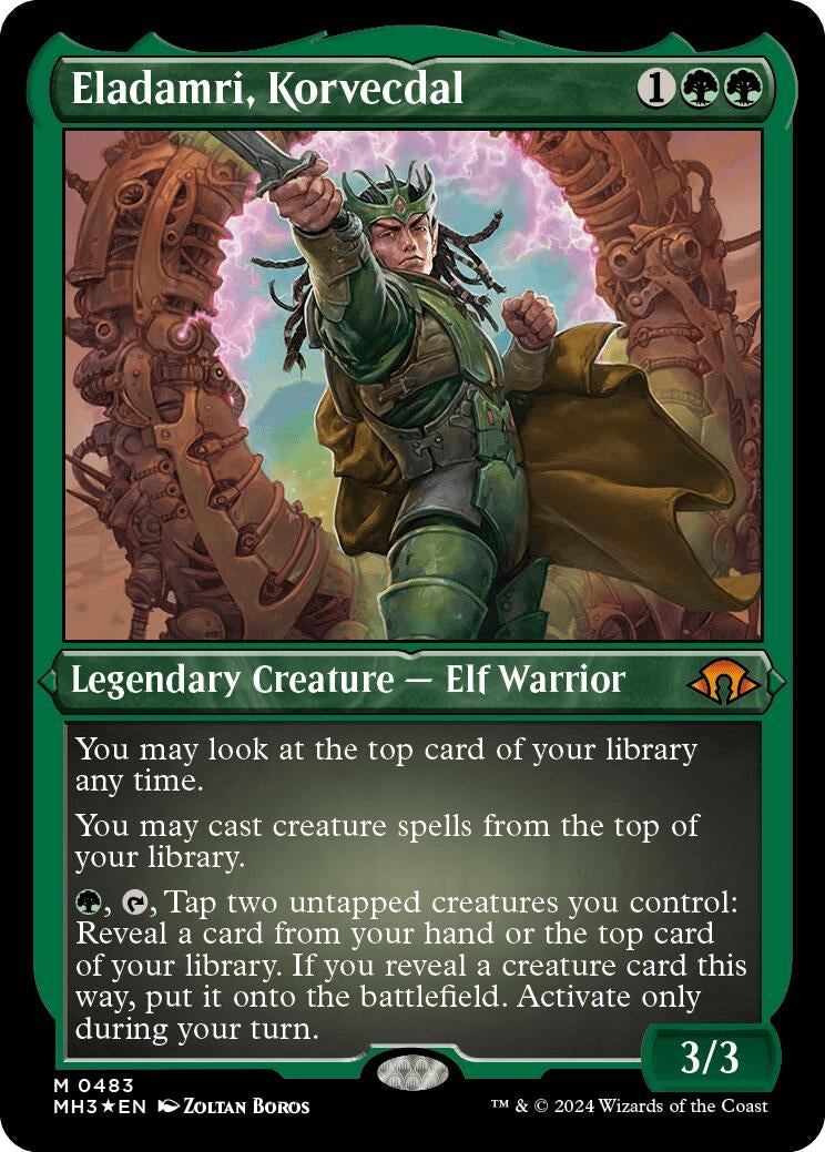 Image for Eladamri, Korvecdal (Foil Etched) (Modern Horizons 3) (483) - Magic: The Gathering