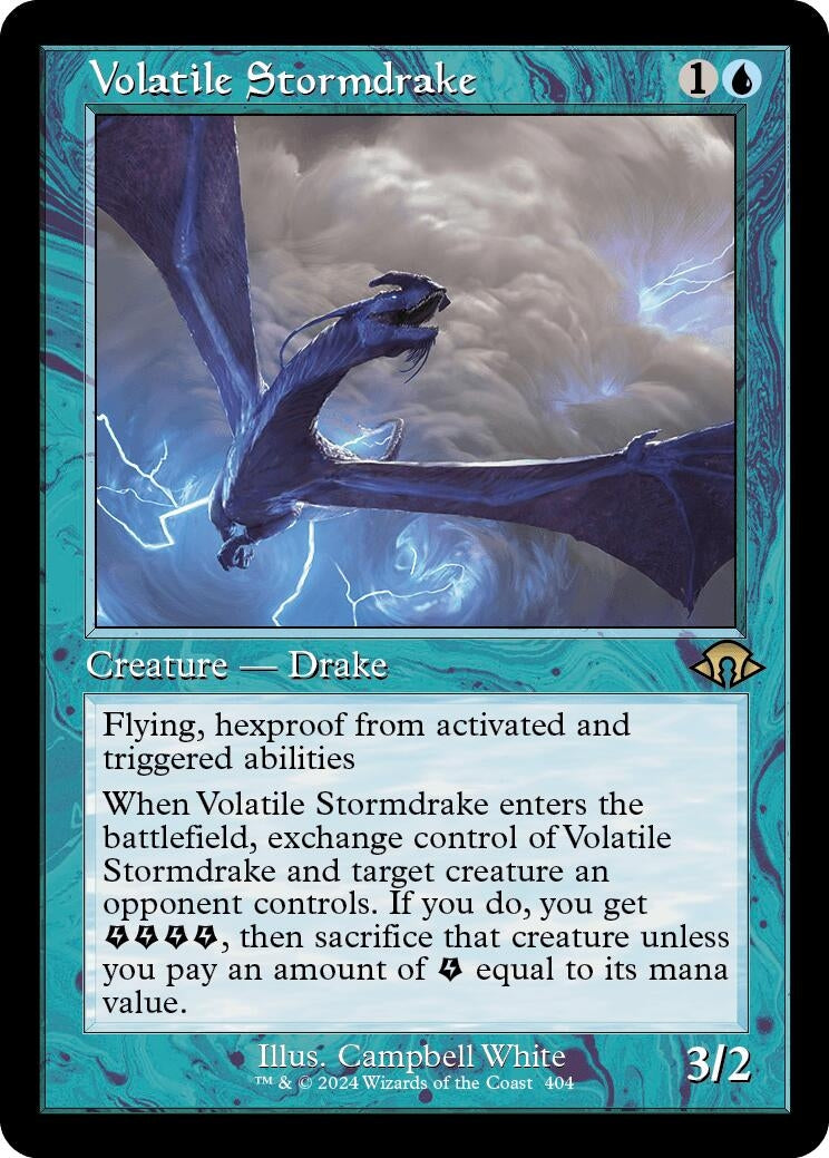Image for Volatile Stormdrake (Retro Frame) (Modern Horizons 3) (404) - Magic: The Gathering