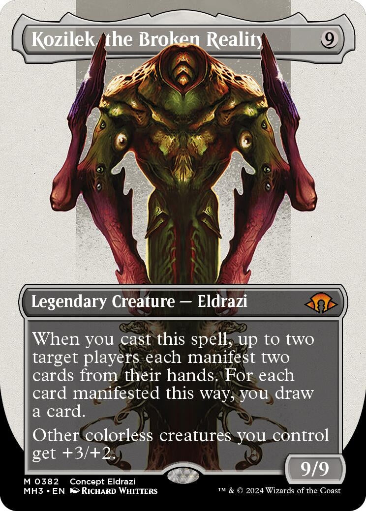 Image for Kozilek, the Broken Reality (Borderless) (Modern Horizons 3) (382) - Magic: The Gathering
