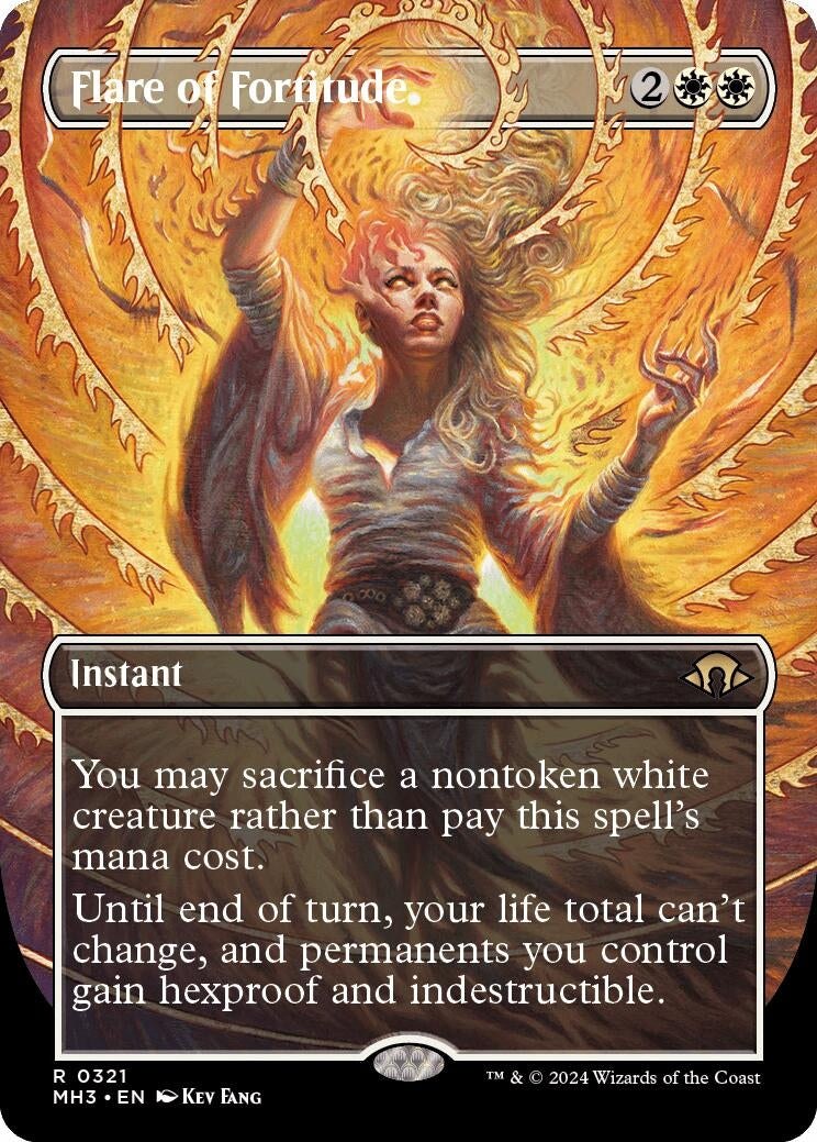 Image for Flare of Fortitude (Borderless) (Modern Horizons 3) (321) - Magic: The Gathering