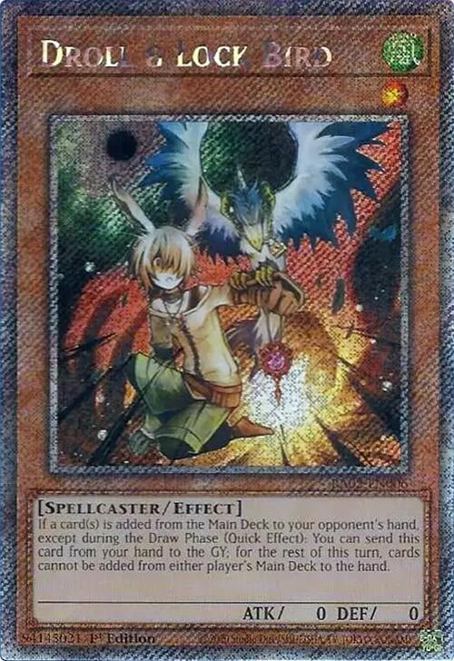 Image for Droll & Lock Bird (Platinum Secret Rare) (25th Anniversary Rarity Collection II) (RA02-EN006) - YuGiOh