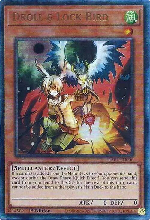 Image for Droll & Lock Bird (PUR) (25th Anniversary Rarity Collection II) (RA02-EN006) - YuGiOh