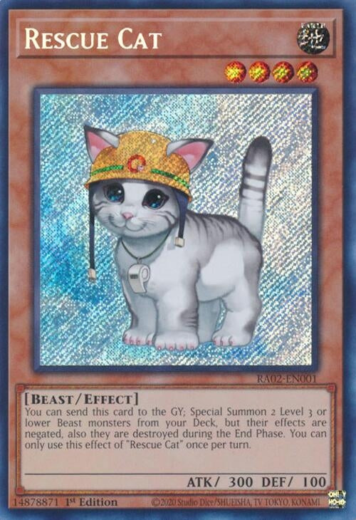 Image for Rescue Cat (Secret Rare) (25th Anniversary Rarity Collection II) (RA02-EN001) - YuGiOh